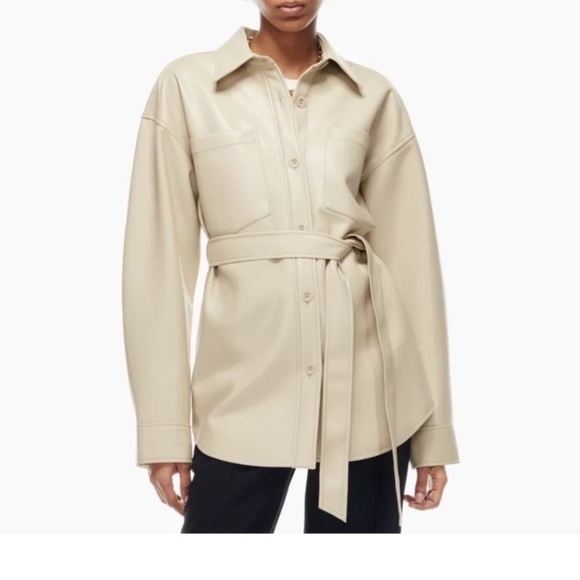 Aritzia Babaton Ava Vegan Leather Jacket 2XS - Picture 1 of 11